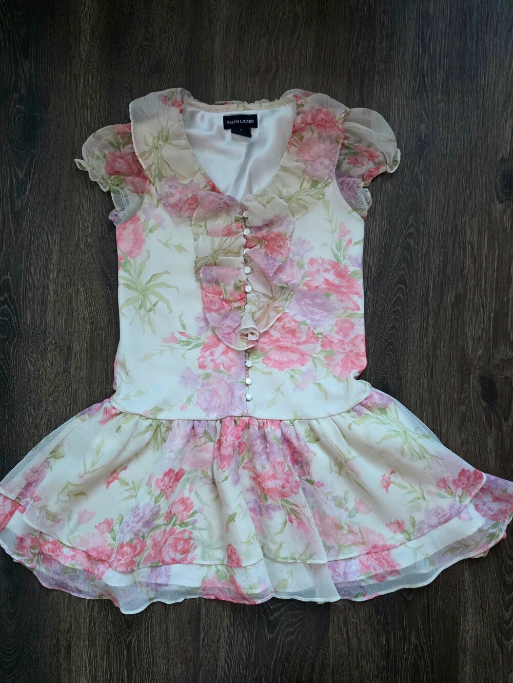 Ralph Lauren dreamy floral chiffon dress